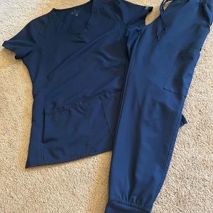 Medcouture Navy Scrub Set
